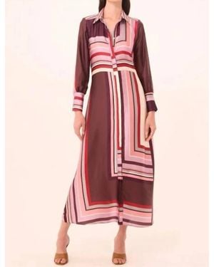 MISA Los Angles Herminia Midi Dress - Pink