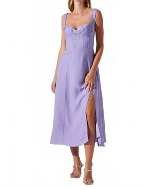 Astr Estella Dress - Purple