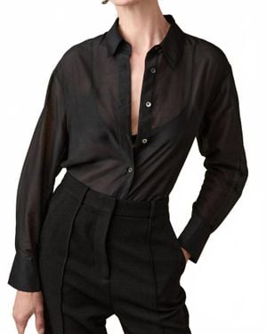 Sold Out NYC Sheer Silk Shirt - Black
