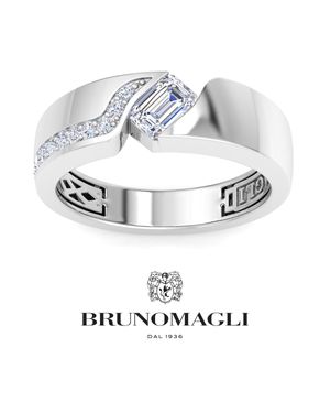 Bruno Magli 1 Carat Lab Grown Diamond Floating Ring - Metallic