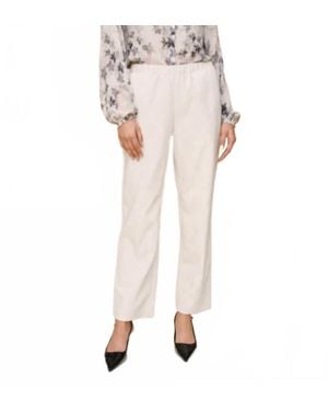 Bella Dahl Pull-On Elastic Waist Trouser - Natural