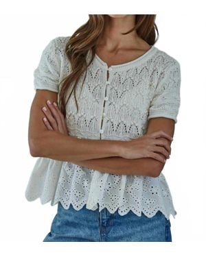 By Together Sophia Peplum Top - Gray