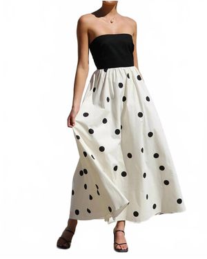 Mccolin Dreamy Strapless Summer Dress - White