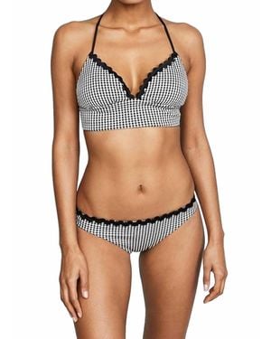 Shoshanna Gingham Jacquard Classic Bottoms - Black