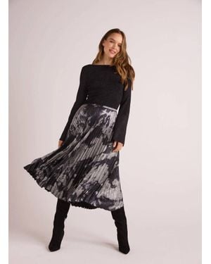 Bella Dahl Hand Pleated Midi Skirt - Natural