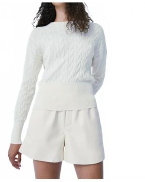 Melissa Nepton Lilo High Waist Shorts - White