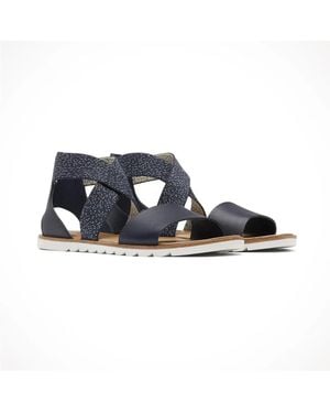 Sorel Ella Ii 1936651-466 Sandals Criss Cross Straps Tf1063 - Blue