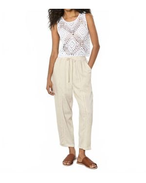 Apricot Shoreline Stitch Pants - Natural