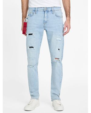 Guess Eco Jacques Destroyed Skinny Jeans - Blue