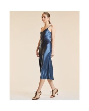Cynthia Rowley Garbo Slip Dress - Blue