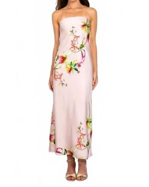 Lavender Brown Talia Maxi Dress - White