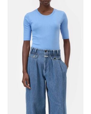 Closed Crewneck Short Sleeve T-Shirt - Blue