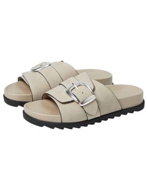 Marc Fisher Hattie Flat Sandal - Metallic