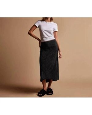 James Perse High Low Skirt - Black