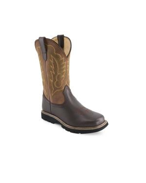 Forastero Leather Cowboy Boots - Black