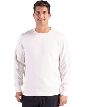 Clique Drive Recycled Crewneck Sweatshirt - White