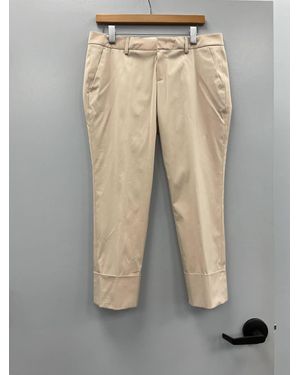 Strenesse Cuffed Cotton Stretch Pant - Natural