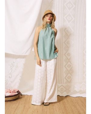 FRNCH Tunnel Neck Sleeveless Top - Natural