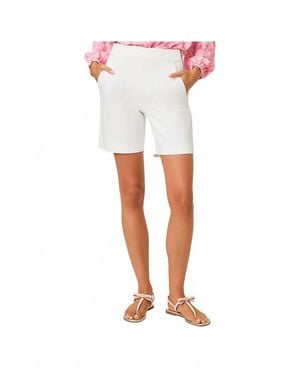 Lilly Pulitzer Sarissa High Rise Stretch Short - White