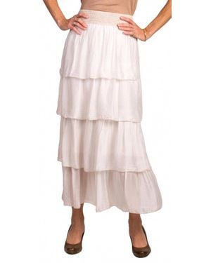Gigi Moda Carrie Ruffled Maxi Skirt - Pink