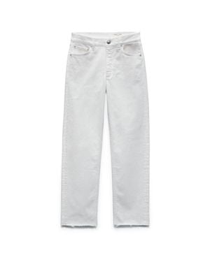 Rag & Bone Harlow Ankle-Length Straight Jean - Gray