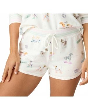 Pj Salvage Roll With It Lounge Shorts - White