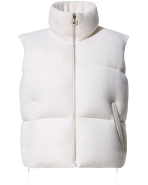 Perfect Moment Sleeveless Quilted Trekking Vest - White