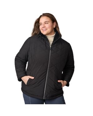 Free Country Plus Size Cirrus Quilted Reversible Jacket - Black