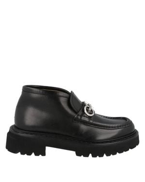 Ferragamo Geffer Gancini Wallabee Boots - Black