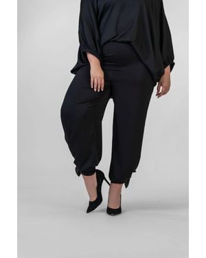 Nouvelle Silk95five Pondy Straight Leg Pants - Black