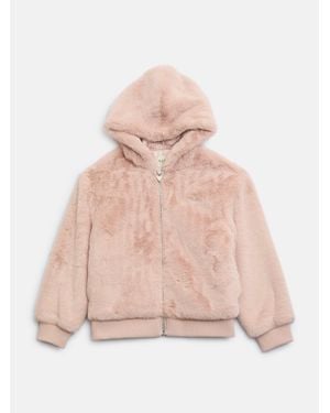 Guess Charlotte Faux-Fur Jacket (7-14) - Pink