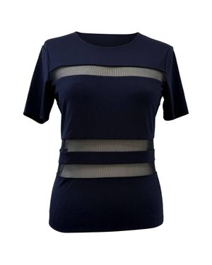 Alexander Wang T Mesh Accent T-Shirt - Blue