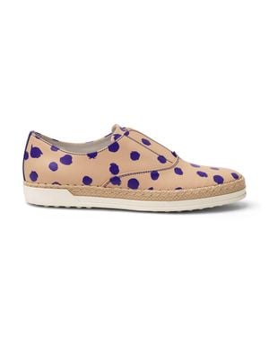Tod's Francesina Polka-Dot Espadrilles - Pink
