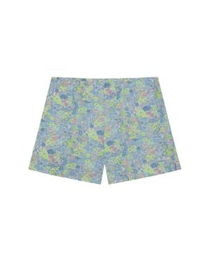 MC2 Saint Barth Light Meave Cotton Shorts - Blue