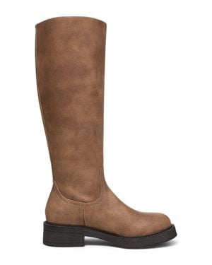 Blowfish Tan Faux Leather High Riding Boots - Brown