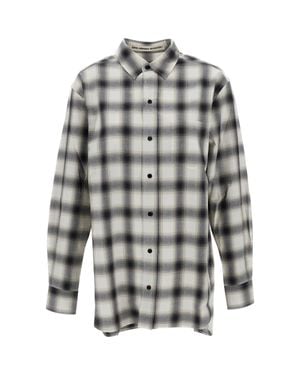 Meta Campania Pablo Check Cotton Shirt - Gray