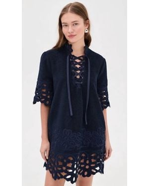 Sea Leila Coverup Mini Dress - Blue