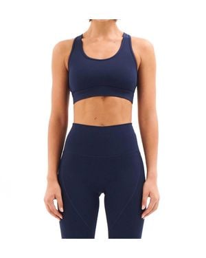 P.E Nation Rudimental Sports Bra - Blue