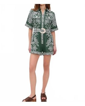 FARM Rio Miranda Romper - Green