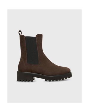 ANN MASHBURN Tall Lug Sole Chelsea Boot - White