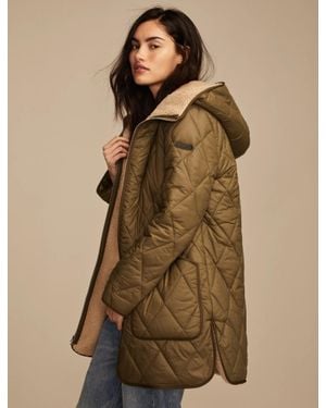 Lucky Brand Military Puffer Jacket - Natural