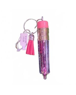 Sophia Collection Floating Glitter Pencil Keychain - Pink