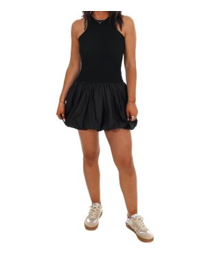illa illa Right On Time Bubble Hem Mini Dress - Black
