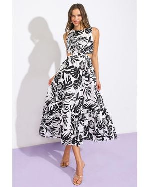 TRUEDAMES Live Your Truth Woven Midi Dress - White