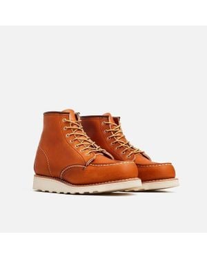 Red Wing Wing Heritage Classic 3375 Leather Moc Toe 6-Inch Ankle Boots - Brown