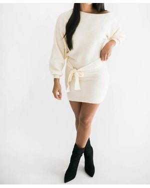 falcon park Tobin Sweater Dress - Natural