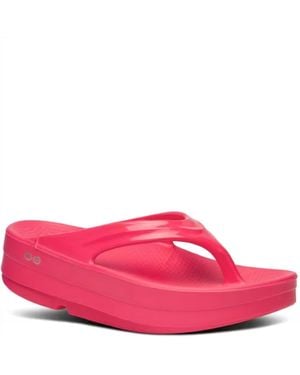 OOFOS Oomega Oolala Thong Sandal - Pink