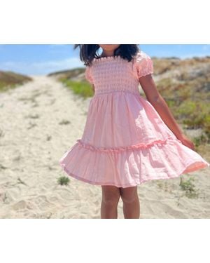VIGNETTE Girl's Delhia Dress - Pink