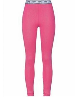Chiara Ferragni High Waisted Jersey Leggings - Pink