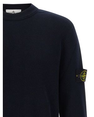 Stone Island Cotton Cardigan - Blue